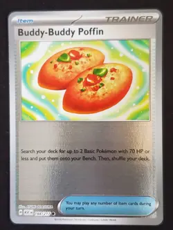 Pokemon Buddy-Buddy Poffin Ascended Heroes Reverse Holo 184/217 NM-EX - Image 1