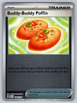 Buddy-Buddy Poffin 184/217 Common Ascended Heroes Pokemon Reverse Holo Near Mint - Image 1
