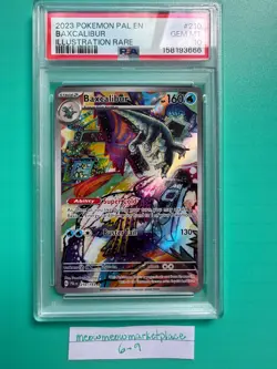 Pokemon Paldea Evolved Baxcalibur 210/193 Illustration Rare Holo PSA 10 - Image 1
