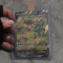Pokemon TCG Golurk V Sword & Shield Evolving Skies 182/203 Ultra Rare - Image 1