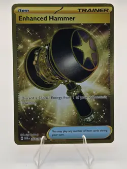 Twilight Masquerade Pokemon TCG Enhanced Hammer 224/167 GOLD HYPER RARE - Image 1