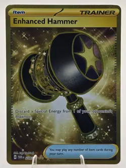Twilight Masquerade Pokemon TCG Enhanced Hammer 224/167 GOLD HYPER RARE - Image 3