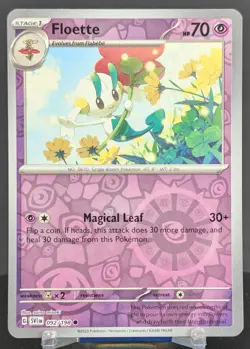 Pokemon Floette #092/198 English SVI Scarlet & Violet Reverse Holo - Image 1