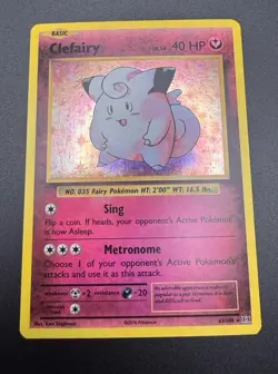 Clefairy 63/108 XY Evolutions Holo Rare English 2016 Pokemon TCG Clean / NM - Image 3