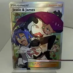 Pokemon TCG Jessie & James Trainer Full Art Ultra Rare Card 68/68 Hidden Fates - Image 1