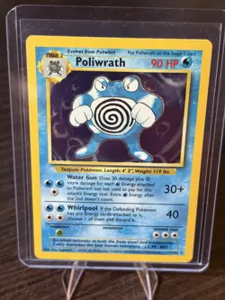 Pokemon TCG “Poliwrath” 13/102 Base Set Holo Rare 1999 - Image 1