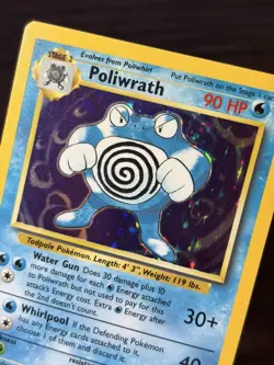 Pokemon TCG “Poliwrath” 13/102 Base Set Holo Rare 1999 - Image 4