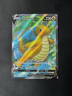 Dragonite V (Full Art) Ultra Rare Pokemon GO 076/078 NM - Image 1