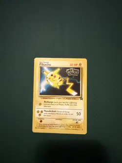 1999 Pokemon PIKACHU Kids WB Presents TCG WOTC Promo Card #4 LP/MP Vintage - Image 1