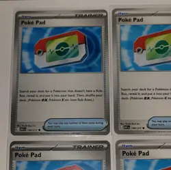 Pokemon Poke Pad Item Lot/ Play Set 4 Cards 198/217 2026 English Ascended - Image 2