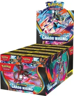 Pokemon Chaos Rising ME04 BUILD AND BATTLE DISPLAY BOX Factory Sealed - Image 1