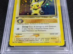Pichu - Pokemon Card - 12/111 - Neo Genesis - 1st Edition Holo - PSA 8 - Image 5