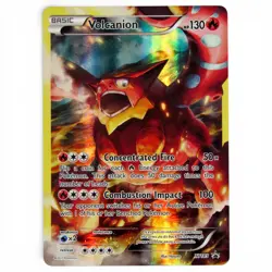 Pokemon Volcanion XY185 XY Full Art Holo Rare Black Star Promo Card ☆Near-Mint☆ - Image 1