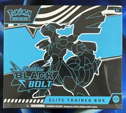 Pokemon TCG Black Bolt ETB Elite Trainer Box Scarlet & Violet ETB - Image 1