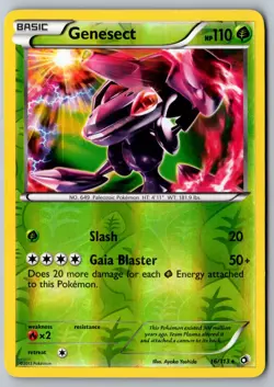 Pokemon: Genesect Reverse Holo Holo Rare Legendary Treasures 16/113 LP+ - Image 1