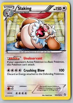 Pokemon: Slaking Holo Holo Rare Dragons Exalted 103/124 LP - Image 1