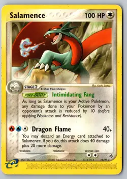 Pokemon: Salamence Rare Dragon 19/97 LP/MP - Image 1
