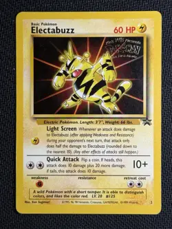 1999 Pokemon WotC Movie Promo Electabuzz #2 Holo Vintage Card - Image 1