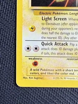 1999 Pokemon WotC Movie Promo Electabuzz #2 Holo Vintage Card - Image 5