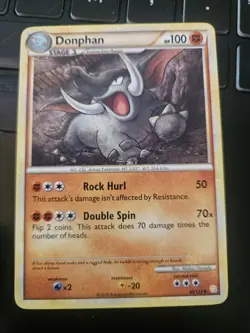 Pokemon TCG Donphan Heartgold Soulsilver 40/123 Regular LP - Image 1