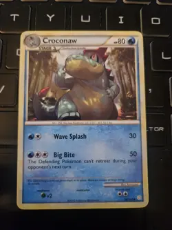 Croconaw 38/123, HeartGold SoulSilver, Pokemon, LP - Image 1