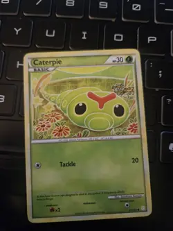 Pokemon TCG Caterpie Heartgold Soulsilver Card 57/123 LP - Image 1