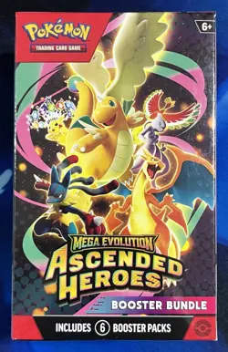Pokemon TCG Mega Evolution Ascended Heroes Booster Bundle Box SEALED - Image 1
