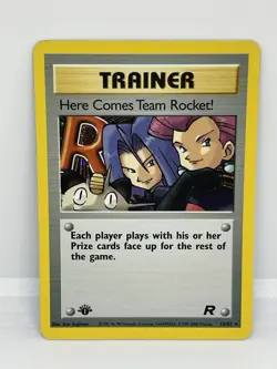Pokemon Here Comes Team Rocket! 15/82 Team Rocket Holo Rare 1st Edition NM MINUS - Image 1