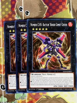 Yugioh Number C105: Battlin’ Boxer Comet Cestus LD10-EN043 Playset - Image 1