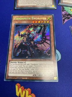 Fiendsmith Engraver RA04-EN049 Secret Rare 1st Edition Yu-Gi-Oh! NM+ - Image 1
