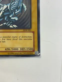 2002 Yu-Gi-Oh! Kaiba #SDK-001 Blue Eyes White Dragon Damaged - Image 5