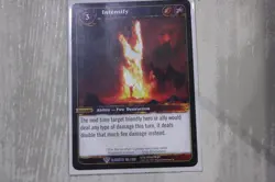 Intensify - War of the Elements - World of Warcraft TCG RARE MINT - Image 1