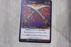 To Arms! - War of the Elements - World of Warcraft TCG RARE MINT - Image 1