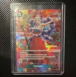 One Piece Card Game OP01 Romance Dawn Yamato OP01-121 SR Alt Art Foil EN - Image 1
