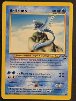 Pokemon TCG Articuno WOTC Black Star Promo card #48 - NM - Image 1