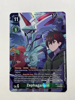 Digimon Card Game Zephagamon Dawn of Liberator Alternate Alt Art EX11-035 R - Image 1
