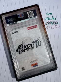 Kayou 2025 Naruto Uzumaki NRSA-Chapter Jin PR-US Exclusive #002 PSA 10 Card - Image 2