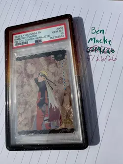 Kayou 2025 Naruto Uzumaki NRSA-Chapter Jin PR-US Exclusive #002 PSA 10 Card - Image 3