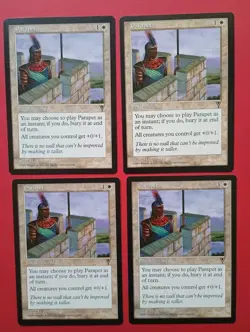 Magic the Gathering MTG Visions PARAPET X 4 VLP/EX C 1997 Nice! - Image 1