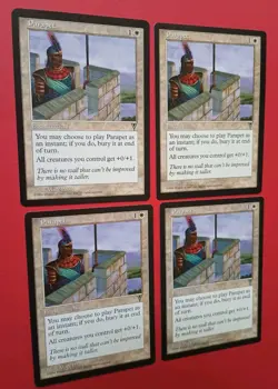 Magic the Gathering MTG Visions PARAPET X 4 VLP/EX C 1997 Nice! - Image 2