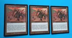 Magic the Gathering MTG Urza's Legacy DAMPING ENGINE X 3 LP/EX RARE 1999! - Image 2