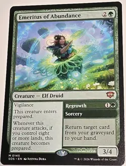 Emeritus of Abundance 145 Magic: The Gathering Secrets of Strixhaven Mythic NM - Image 1