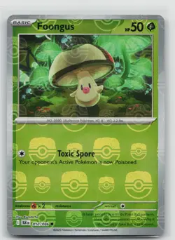 NM Foongus (Master Ball Pattern) 010/086 Common Black Bolt Pokemon - Image 1