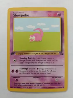 Pokemon TCG - SLOWPOKE 1st Edition 55/62 Fossil + SLOWBRO Unlimited 43/62 Fossil - Image 4