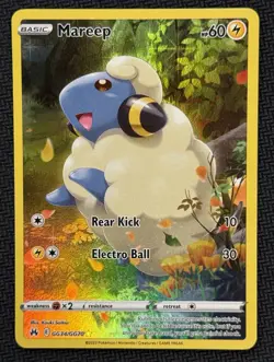 Pokemon Mareep GG34/GG70 Crown Zenith Galarian Gallery Holo English Full Art - Image 1