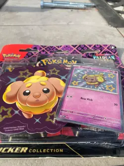 Pokemon TCG Paldean Fates Tech Sticker Collection Fidough 3-Pack - Image 2