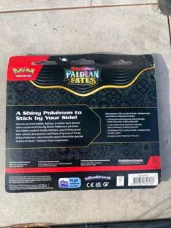 Pokemon TCG Paldean Fates Tech Sticker Collection Fidough 3-Pack - Image 4