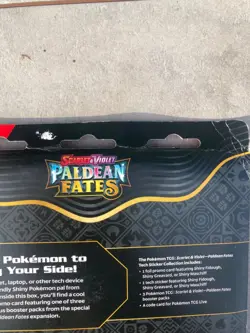 Pokemon TCG Paldean Fates Tech Sticker Collection Fidough 3-Pack - Image 5