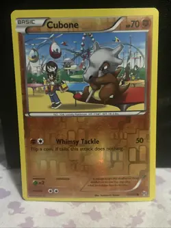 Cubone 77/162 Common BREAKthrough Pokemon Reverse Holo Lightly Played - Image 1