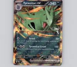 Tyranitar ex 064/131 Holo Double Rare Prismatic Evolutions NM Pokemon - Image 1